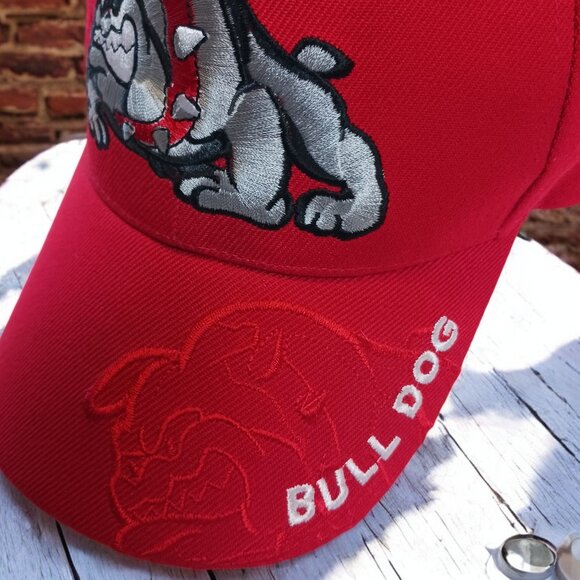 Santo Red Bulldog Baseball Cap NWOT – One Size, Velcro Adjustable, Unisex - Picture 7 of 10
